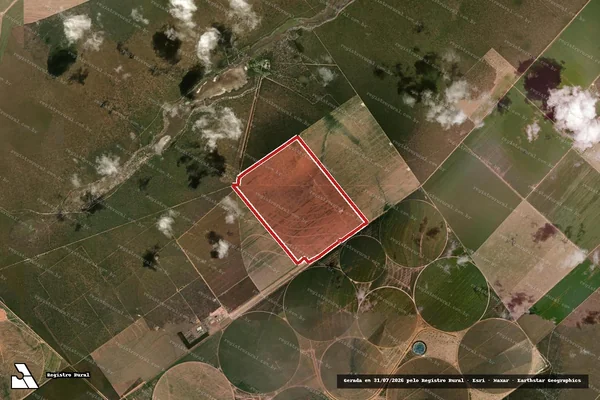 Imagem de satélite — Embargo IBAMA — Infração da Flora — Jaborandi/BA