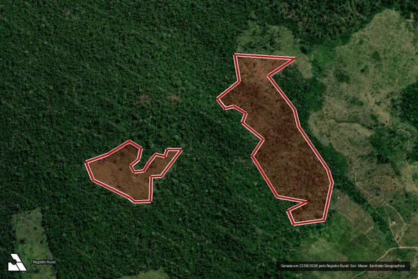 Imagem de satélite de Infração da Flora em Anapu - PA