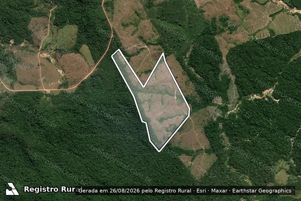 Imagem de satélite de Desmatamento em Itaituba - PA