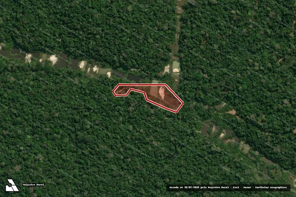 Imagem de satélite de Infração Ambiental em Altamira - PA