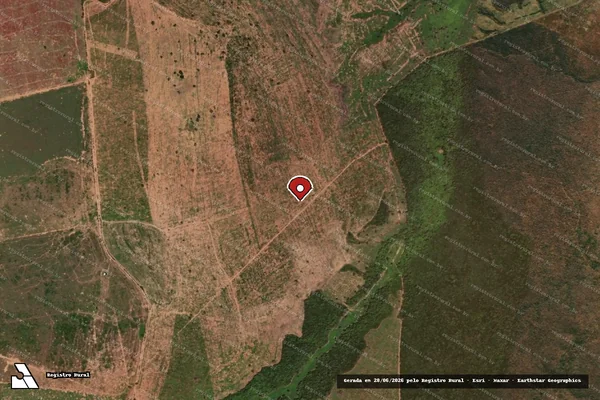 Imagem de satélite — Embargo IBAMA — Infração da Flora — Parnaguá/PI