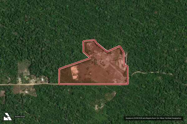 Imagem de satélite de Infração da Flora em Manaus - AM