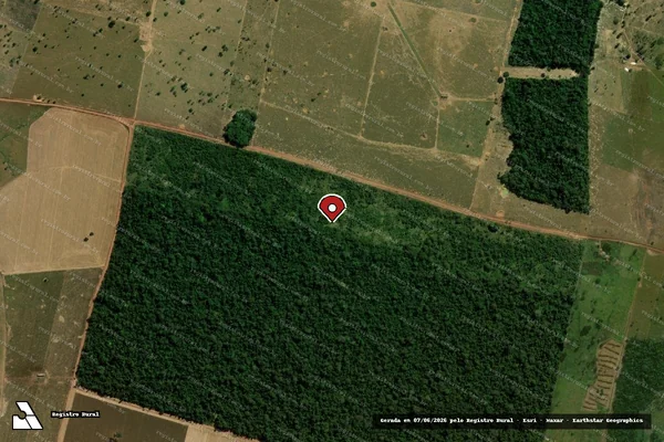 Imagem de satélite — Embargo Ambiental — Castanheiras/RO
