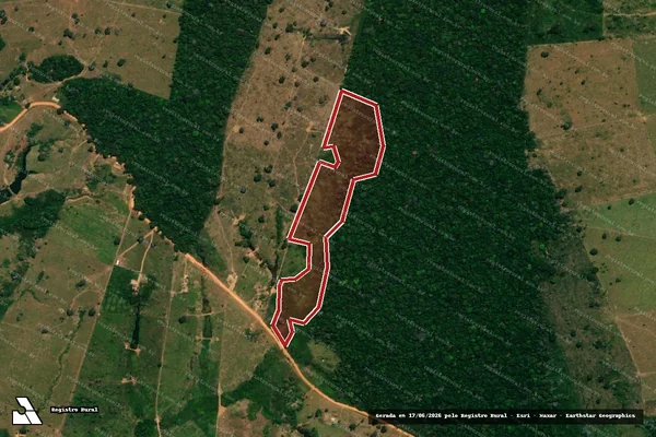 Imagem de satélite — Embargo Ambiental — Porto Acre/AC