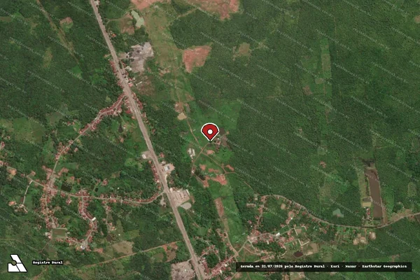 Imagem de satélite — Embargo IBAMA — Infração da Flora — Bacabeira/MA