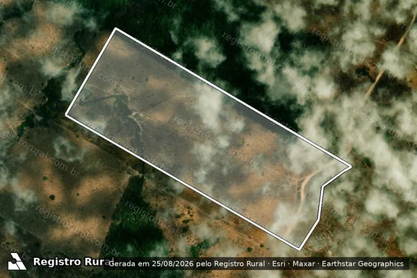 Imagem de satélite de Desmatamento em Peixoto de Azevedo - MT
