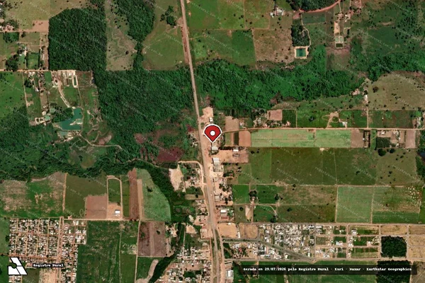 Imagem de satélite — Embargo IBAMA — Infração de Administração Ambiental(Não Classificada-Móvel) — Guarantã do Norte/MT