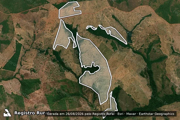 Imagem de satélite de Infração da Flora em Monte Santo do Tocantins - TO
