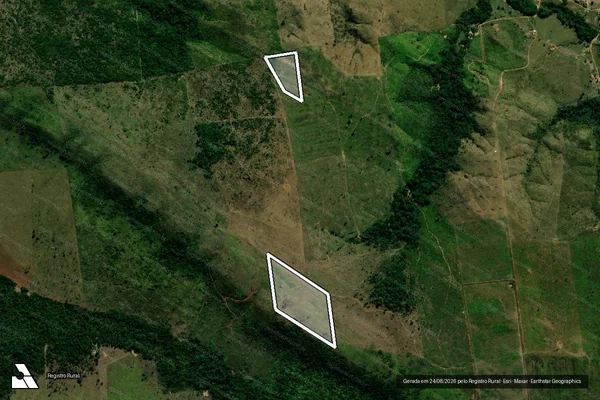 Imagem de satélite de Infração da Flora em Juína - MT