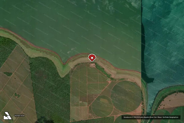Imagem de satélite — Embargo IBAMA — Infração Ambiental - Cardoso/SP