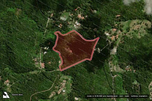 Imagem de satélite de Infração da Flora em Guaramiranga - CE