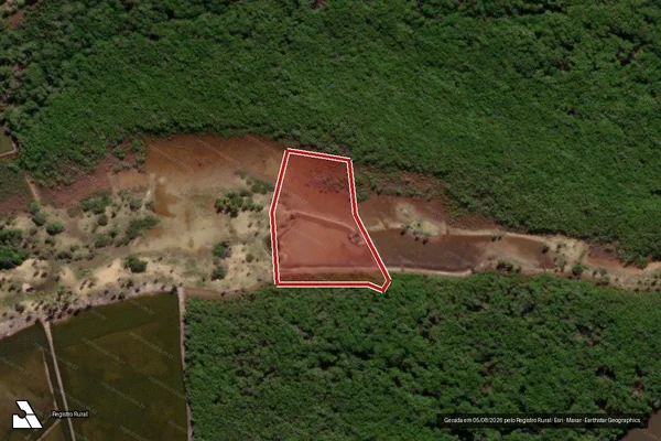 Imagem de satélite — Embargo IBAMA — Infração de Licenciamento(Não Classificada-Móvel) - Pacatuba/SE