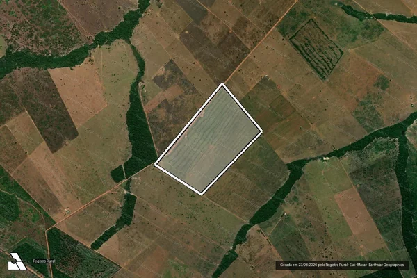 Imagem de satélite — Embargo IBAMA — Infração da Flora - Brasnorte/MT