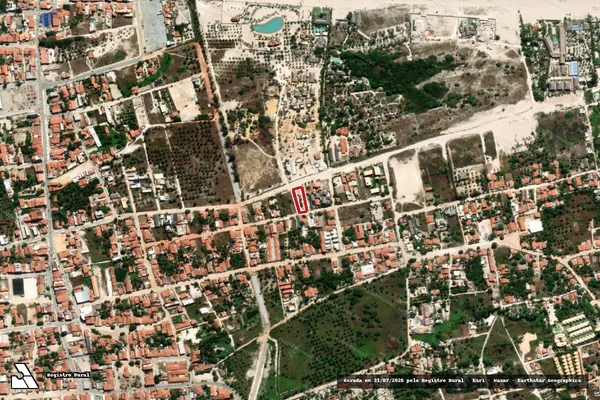 Imagem de satélite — Embargo IBAMA — Infração de Licenciamento(Não Classificada-Móvel) — Cruz/CE