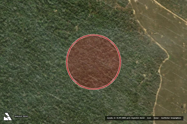 Imagem de satélite de Infração Ambiental em Vitória da Conquista - BA