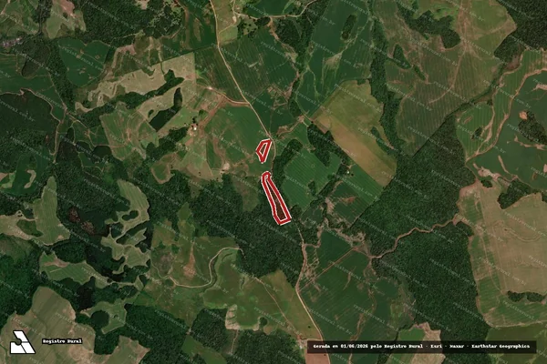 Imagem de satélite de Desmatamento em Clevelândia - PR