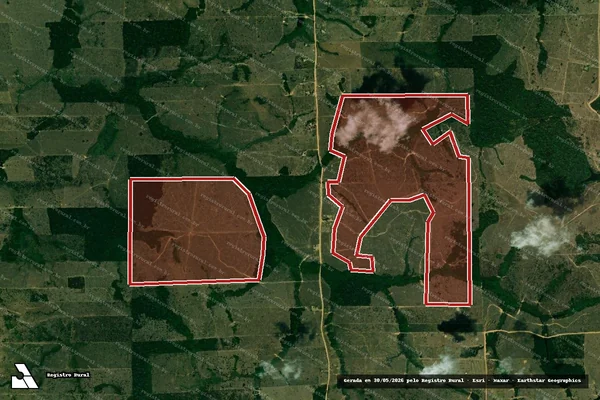 Imagem de satélite de Infração Ambiental em Machadinho D'Oeste - RO