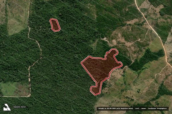 Imagem de satélite de Infração Ambiental em São Félix do Xingu - PA