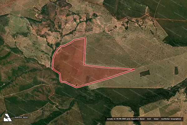 Imagem de satélite de Infração da Flora em Pontal do Araguaia - MT