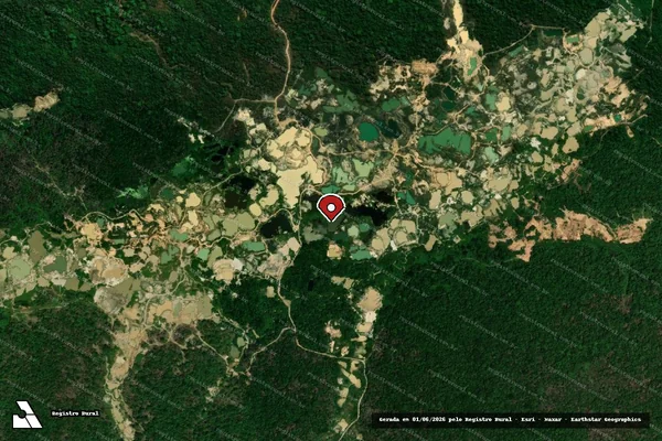 Imagem de satélite — Embargo IBAMA — Infração da Flora - Cumaru do Norte/PA