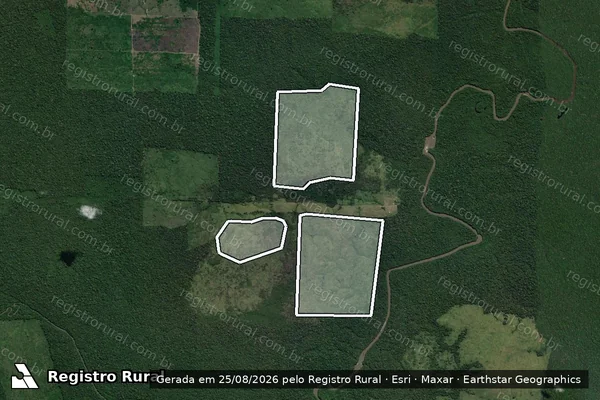 Imagem de satélite de Infração de pesca(Não Classificada-Móvel) em Lábrea - AM