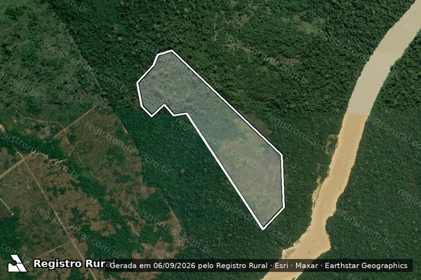 Imagem de satélite de Infração da Flora em Itaituba - PA