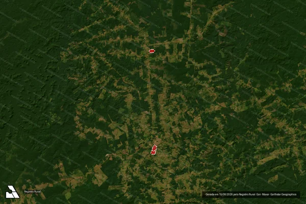 Imagem de satélite de Infração Ambiental em Apuí - AM