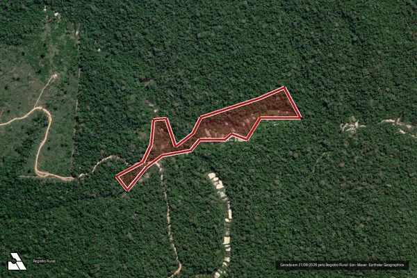 Imagem de satélite de Infração referente a Qualidade Ambiental em Itaituba - PA