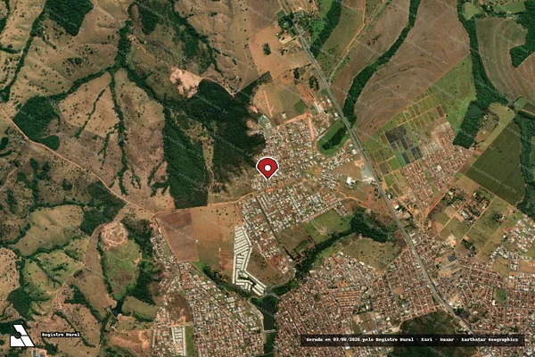 Imagem de satélite — Embargo IBAMA — Infração da Flora — Catalão/GO