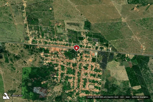 Imagem de satélite — Embargo IBAMA — Infração da Flora - Buriticupu/MA