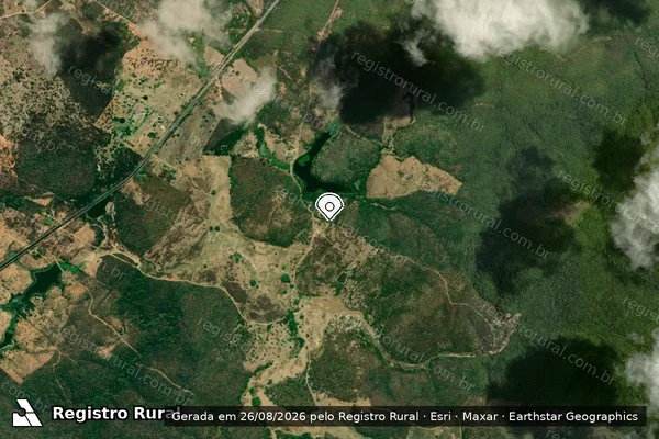 Imagem de satélite — Embargo IBAMA — Desmatamento — Itaporanga/PB