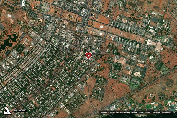 Imagem de satélite de Infração Ambiental em Novo Progresso - PA (marcador da localização)