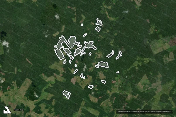 Imagem de satélite de Infração da Flora em Curuá - PA