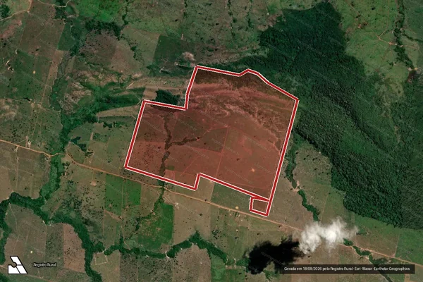 Imagem de satélite de Infração da Flora em Lábrea - AM