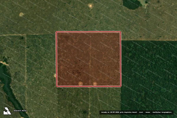 Imagem de satélite de Desmatamento em Porto Velho - RO
