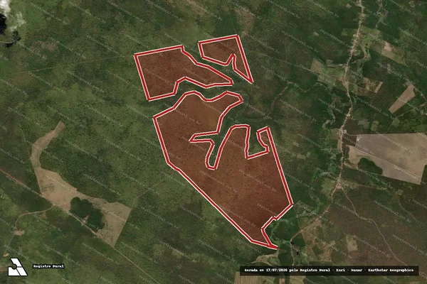 Imagem de satélite de Infração da Flora em Matões - MA
