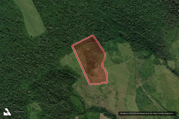 Imagem de satélite de Infração Ambiental em Santarém - PA