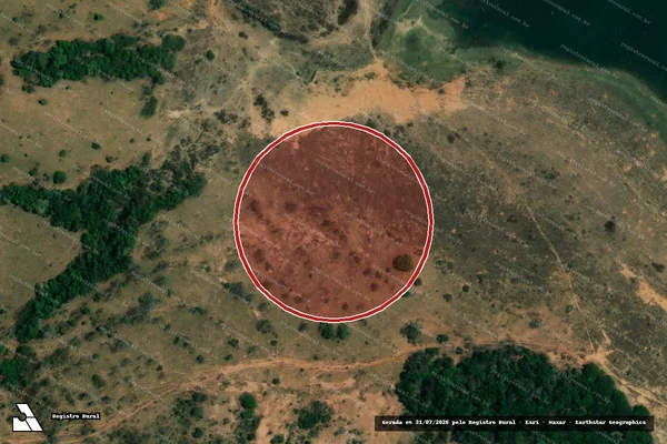 Imagem de satélite de Infração Ambiental em Três Ranchos - GO