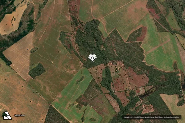 Imagem de satélite — Embargo IBAMA — Infração Ambiental — Porto Nacional/TO