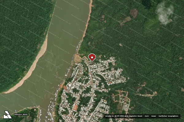 Imagem de satélite — Embargo IBAMA — Infração da Flora — Tapauá/AM