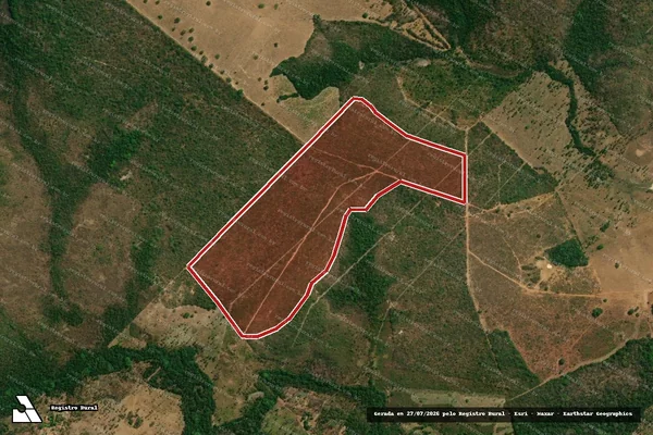 Imagem de satélite — Embargo IBAMA — Infração da Flora — Nova Colinas/MA