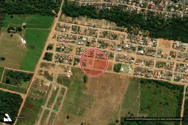 Imagem de satélite de Infração Ambiental em Vilhena - RO