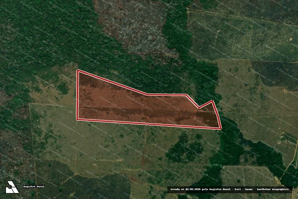 Imagem de satélite de Infração da Flora em Lábrea - AM