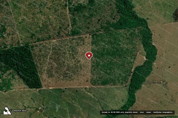 Imagem de satélite — Embargo IBAMA — Infração da Flora - Nova Mamoré/RO