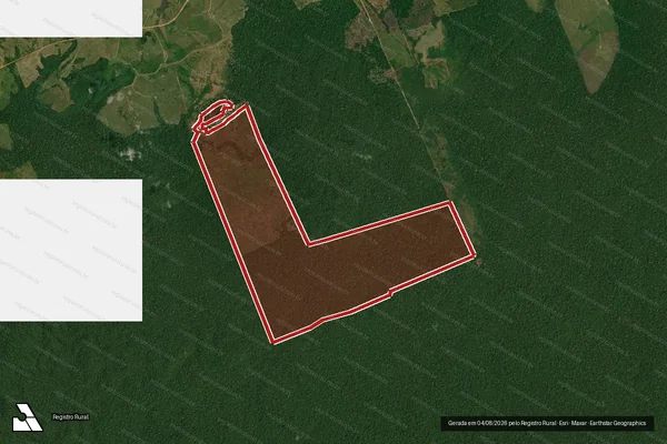 Imagem de satélite de Infração Ambiental em Apuí - AM