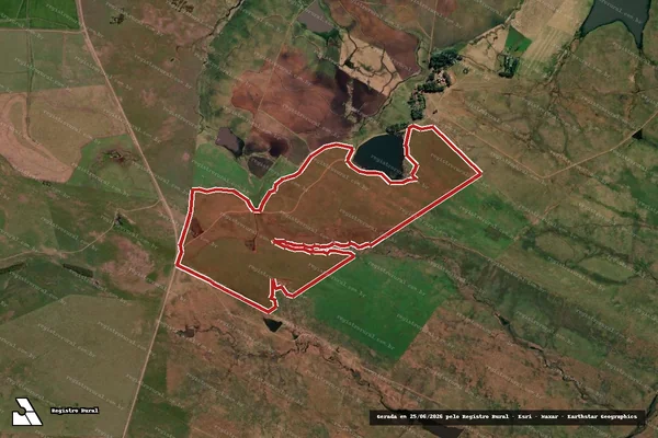 Imagem de satélite de Infração da Flora em Uruguaiana - RS