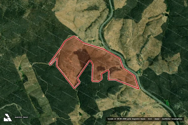 Imagem de satélite de Infração da Flora em Santana dos Garrotes - PB