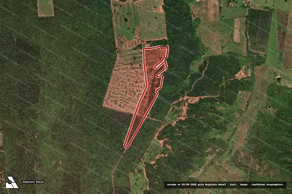 Imagem de satélite de Infração da Flora em Brejo Santo - CE
