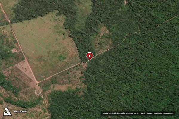 Imagem de satélite — Embargo IBAMA — Infração Ambiental - Jacareacanga/PA