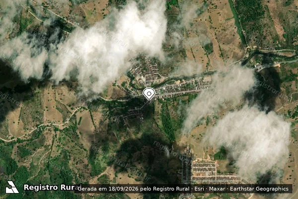 Imagem de satélite — Embargo IBAMA — Infração Ambiental - Santana do Mundaú/AL